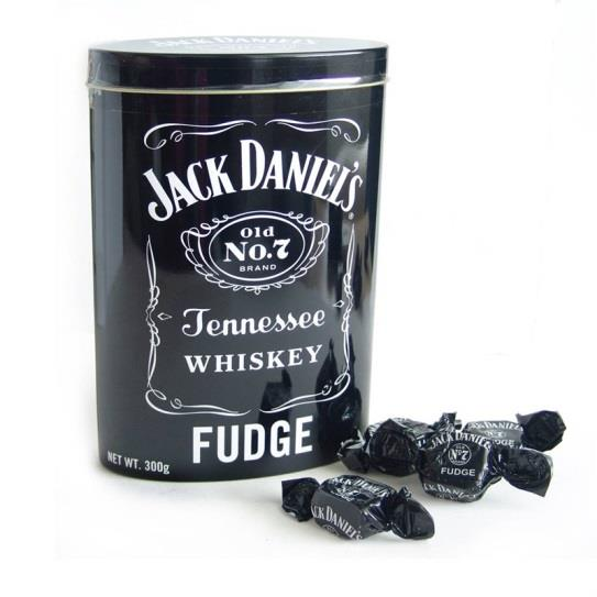 /ks 1003026BI karamelky Jack Daniels v plechovej dóze 300g originálna bonboniéra v plechovej