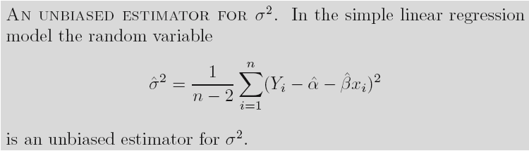 Nestranná odhadová funkce pro σ 2 Střední hodnota odhadové funkce T se
