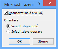 Druhou možností je použít tlačítko Seřadit a filtrovat, které je umístěno na kartě Domů v sekci Úpravy, a zadat příkaz Vlastní řazení. 2.