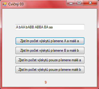 'Vložení řetězce z ovládacího prvku Text1 do proměnné a a = Replace(a, "ázen", "") 'Nahrazení slova ázen ve zdrojovém řetězci prázdným rětezcem (v podstatě slovo a vymažu) TextBox1.