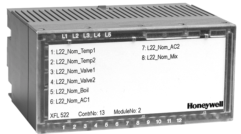 TECHNICKÉ ÚDAJE Analogový vstupní modul XFL521 8 vstupů (AI1 AI8) 0 až 10 V DC (vysoká impedance, R i > 200 kω 0 až 20 ma (přes externí rezistor 500 Ω) 4 až 20 ma (přes externí rezistor 500 Ω) NTC 20