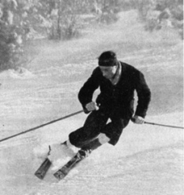 V roce 1933 zahájil Toni Seelos (viz obr. 7) novou epochu ve vývoji techniky, jeţ zcela změnila dosavadní styl jízdy především ve slalomu. Typickým znakem jsou snoţné rotační oblouky.