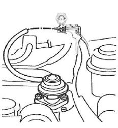 Ak vaše hodnoty vyššie ako uvedené hodnoty, skontrolujte rozdeľovač na skúšobnom stole. C. Kontrola funkčnosti wastegate ventilu. Odpojte trubku z poistného ventilu a zapojte miesto toho pumpu.