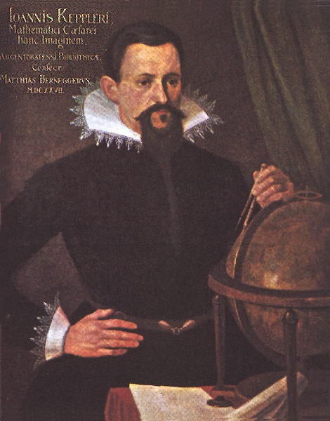Johannes Kepler (1571-1630) německý astronom a matematik slabý zrak, neduživý, snaží se uplatnit intelektuálně 1594 Prof.