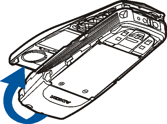 4. Pøi nasazování pøedního krytu vyrovnejte spodní èást telefonu se spodní èástí pøedního krytu a opatrnì zatlaète telefon na kryt.