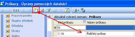 Následně po zadání průkazu je možno přiřazovat jednotlivá oprávnění.