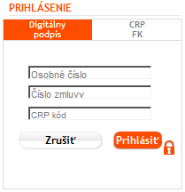 5 z 22 CRP kód 1. polovica kódu Vám bola zaslaná emailom a 2. polovica bola obsahom balíčka s bezpečnostným nástrojom.