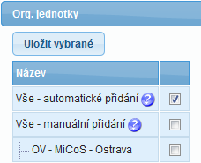 Po kliknutí na jednotlivé části filtru se části rozbalí. Filtry si můžete ukládat pro pozdější použití. Uložené filtry můžete pomocí správy filtrů zobrazit a mazat.