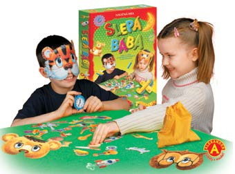 Slepá bába Zábavná společenská hra pro děti.