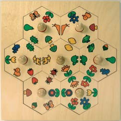 Příroda v hexagramu Principem dětského puzzle