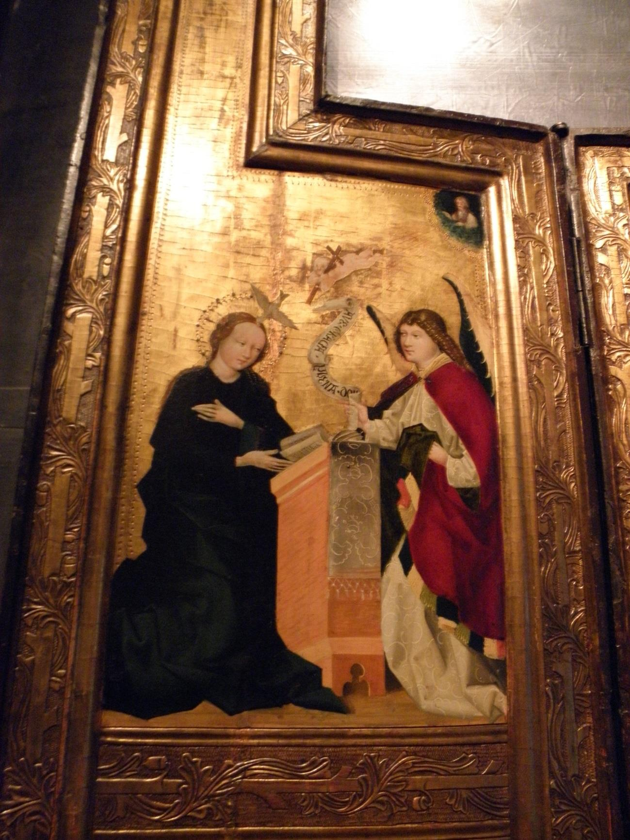 2. Mistr svatojiřského oltáře: Zvěstování Panně Marii, 1470,