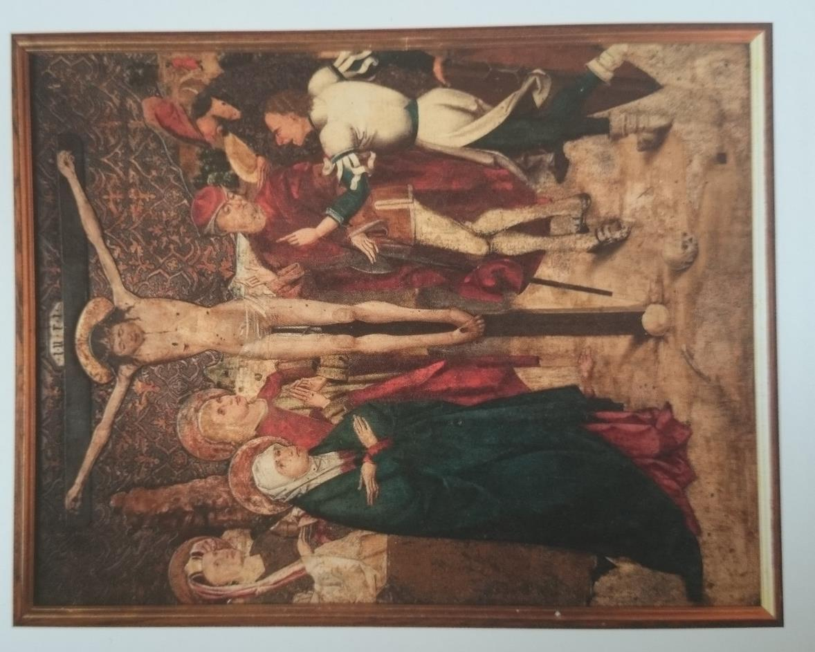 14. Mistr Puchnerovy archy: Ukřižování, 1482, tempera, lipové