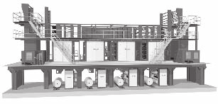 Otevřená barevnice z tradičního analogového barevníku je v barevníku DigiRail nahrazena soustavou čerpadel a ventilů.