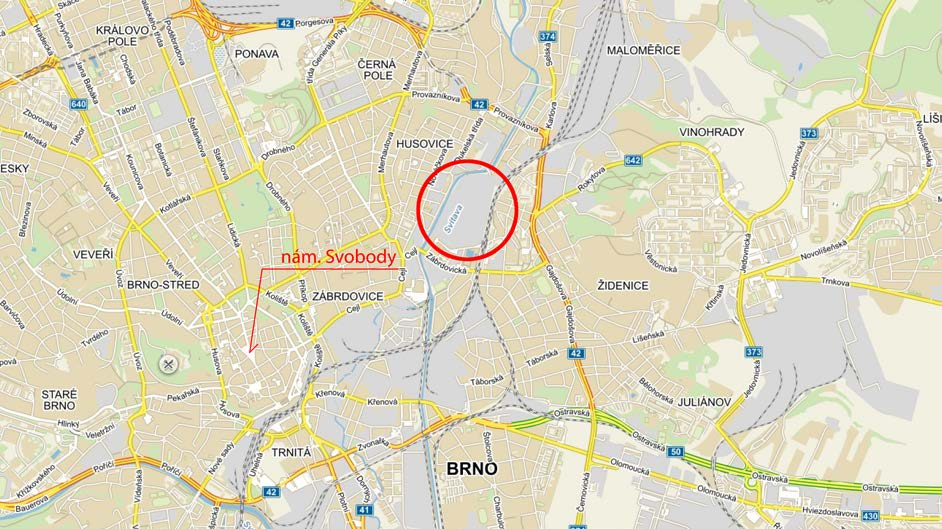 Bývalá Zbrojovka Brno Rozloha: 22,7 ha % zastavění: 55 % Vlastnictví: kombinované 2 vlastníci Současné plošné využití: více než 30 % Současné využití: plochy pracovních aktivit Doporučené využití: