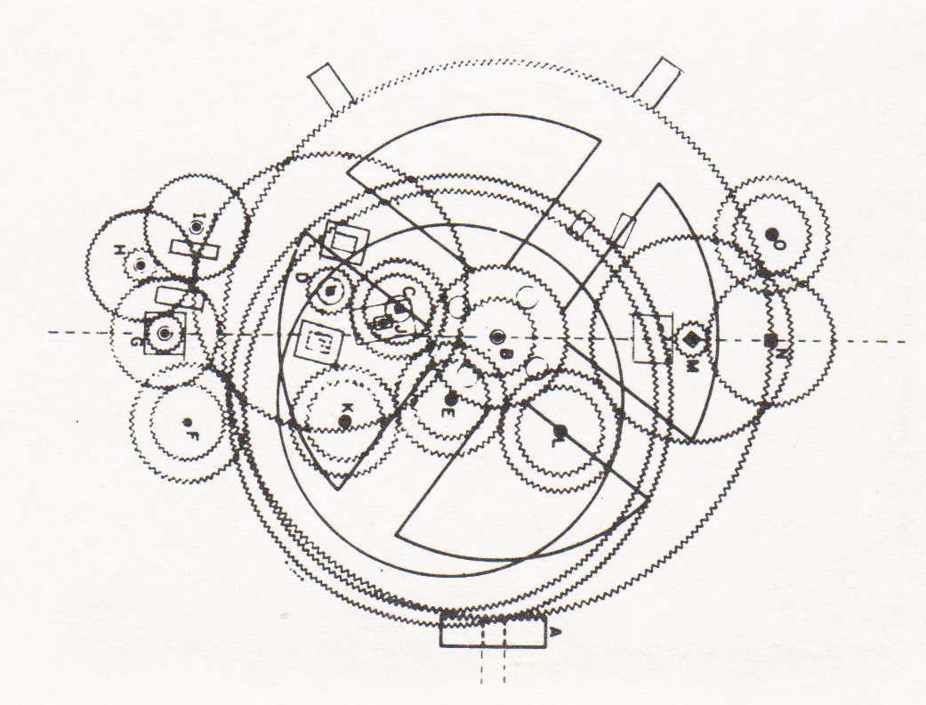 UTB ve Zlíně, Fakulta multimediálních komunikací 21 Obr. 17. Schéma Mechanismu z Antikythéry Obr. 18. Mechanismus z Antikythéry Obr. 19.