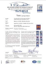 Patent Hörmann Technika torzní pružiny s integrovanou pojistkou proti zlomení pružiny Sekční vrata Hörmann s torzními pružinami na obou stranách se