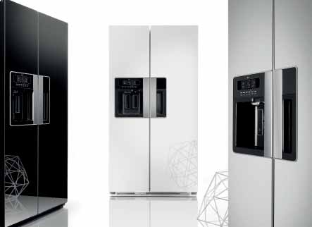 CHLADNIČKY Side by side chladničky Unikátní technologie 6. smysl No Frost je zárukou komfortního užívání spotřebiče bez zbytečného rozmrazování a náročné údržby.