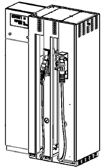 00 m 1 zobrazovací jednotka podsvícený LCD displej elektronické počítadlo typ TBELTM plechové dveře hydrauliky bílé barevné provedení stojanu (RAL 9016) rozměry CNG stojanů jsou uvedeny v kapitole 6.