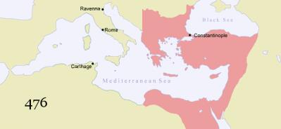 BYZANTSKÁ ŘÍŠE Byzantská (Východořímská) říše 330: Konstantin Veliký zakládá nové hlavní město