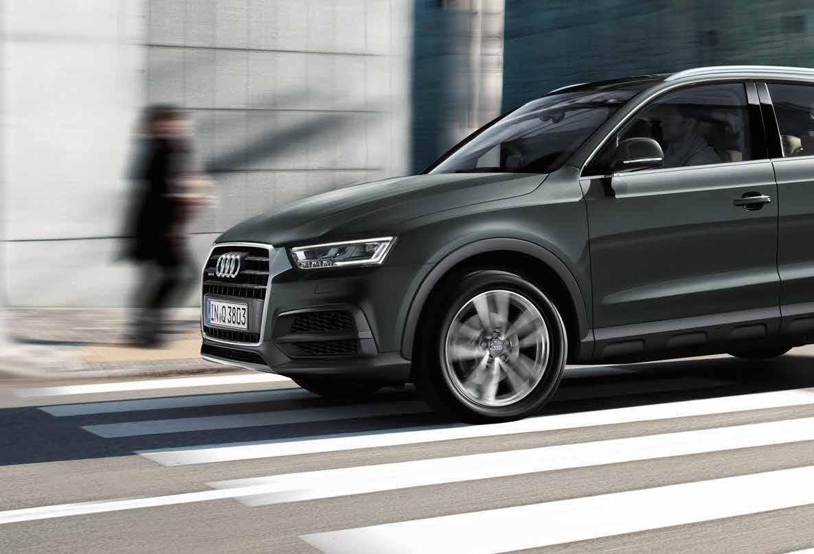 Audi Q3 design Nezaměnitelné jako Vaše nároky. Audi Q3 design. Robustní charakter, který vyzařuje eleganci.