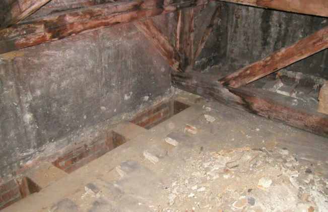 trámové stropy, v suterénu jsou stropy klenbové. V některých místnostech jsou podhledy stropů vyzdobeny ornamentálními vápenosádrovými omítkami.