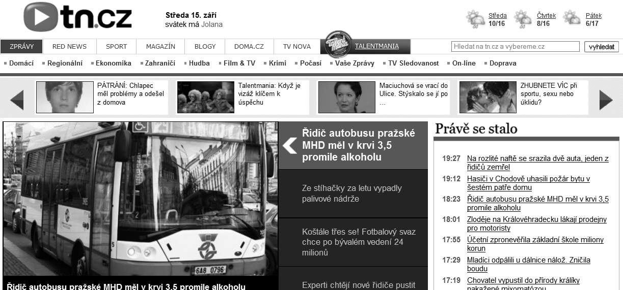Příklad: Soukromá televize Když v České republice začala vysílat první soukromá celoplošná televizní stanice, mnoho lidí, zvláště starších, ji chtělo posílat koncesionářské poplatky.