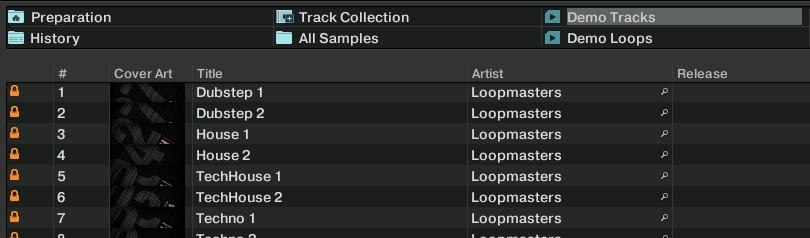Návody Přehrání první stopy Podržením SHIFT a otočením BROWSE zvolte Demo Tracks Playlist Stopy playlistu Demo Tracks se objeví dole (v případě, že se vám nedaří zde playlist Demo Tracks najít,