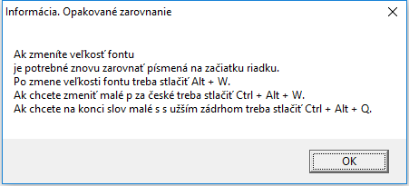 riadku, kde je ten Enter na 11 bodov. 4 Font Slabikar.