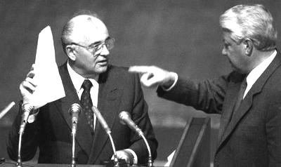18 v polovině 80. let do čela KSSS dostali renegáti Gorbačov, Jelcin, Jakovlev, Ševardnadze a další, aby cíleně realizovali tzv.