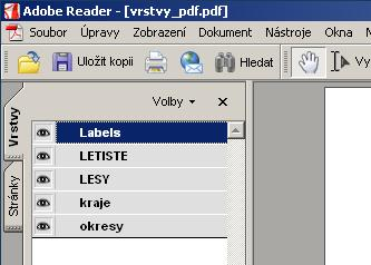 Nadbytečné sloupečky lze skrýt podržením Ctrl a dvojklikem myši. Nová je možnost přímo tisknout obsah atributové tabulky.