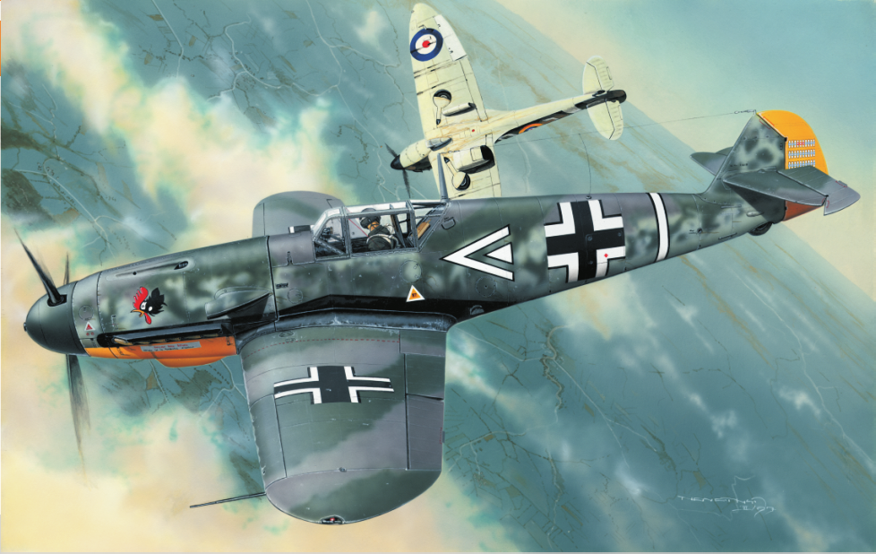 Bf 109F-4 GERMAN WWII FIGHTER 1/48 SCALE PLASTIC KIT P r o f i P A C K #82114 INTRO No other aircraft of the German Luftwaffe is so intimately connected with its rise and fall in the course of the