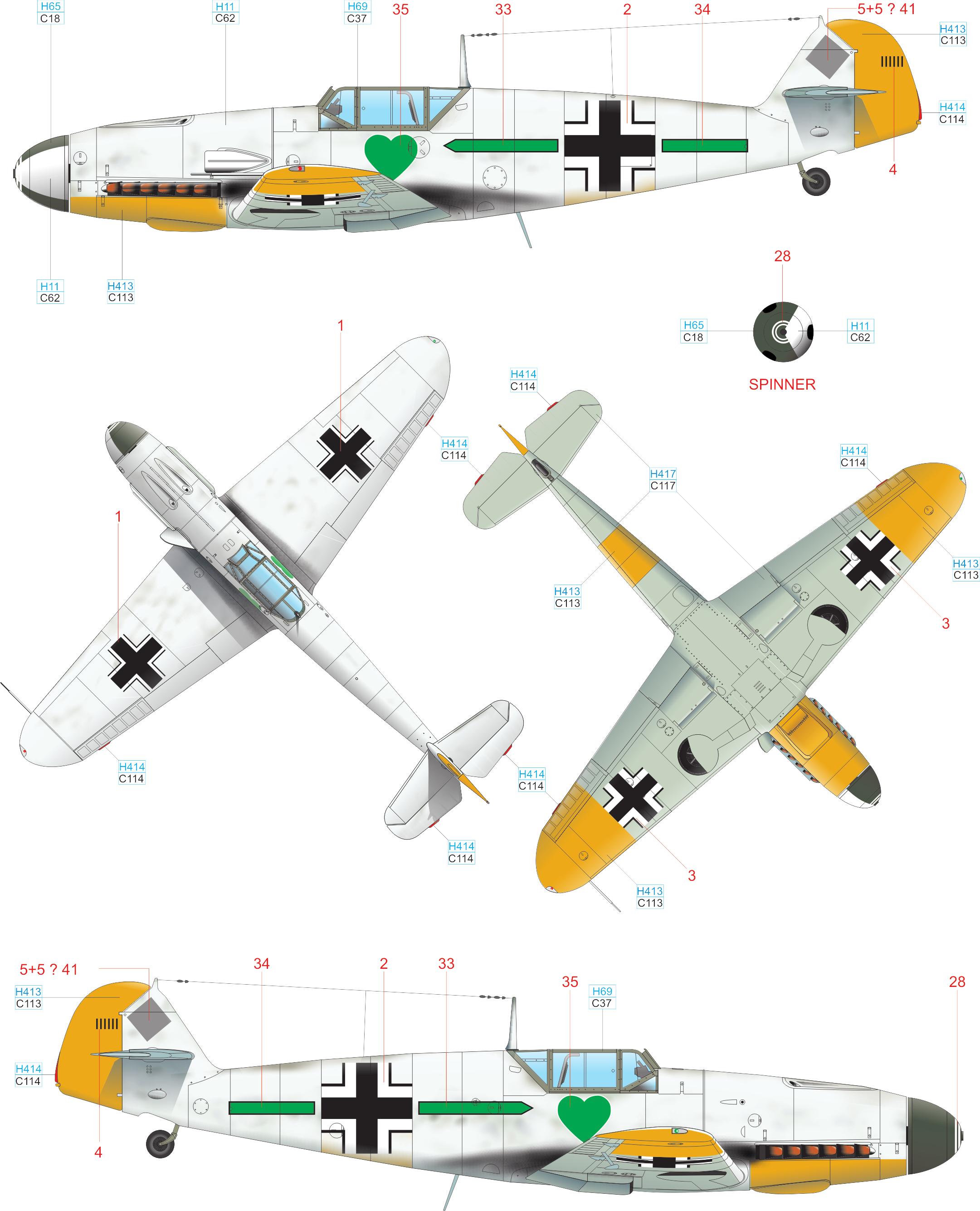 Bf 109F-4, W. Nr.7243, Oblt.