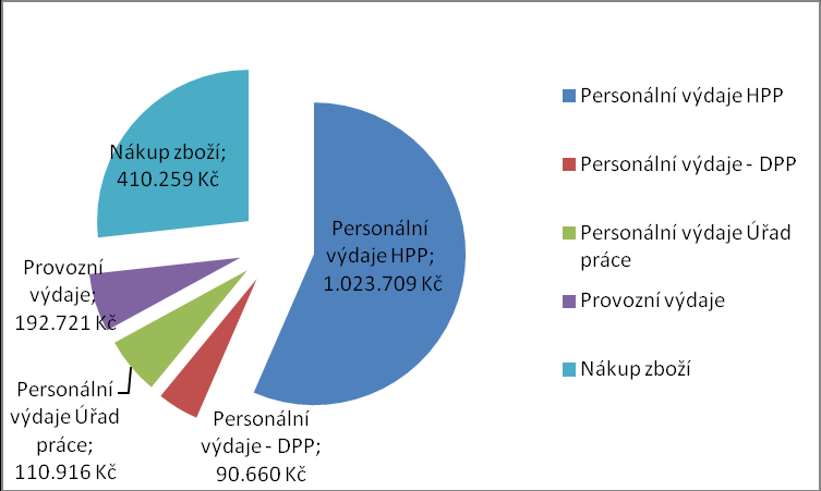 VÝDAJE RTIC KRKONOŠE Výdaje RTIC Krkonoše za rok 2015 jsou celkem 1.