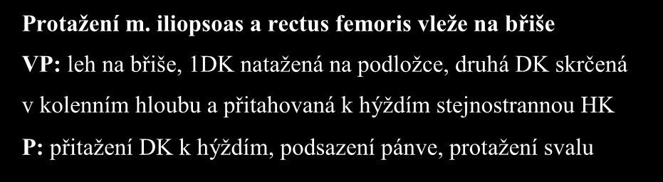 vleže na zádech VP: leh na zádech, ruce