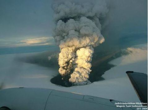 3. Erupce kaldery Grímsvötn 11/2004 obava: jökulhlaup