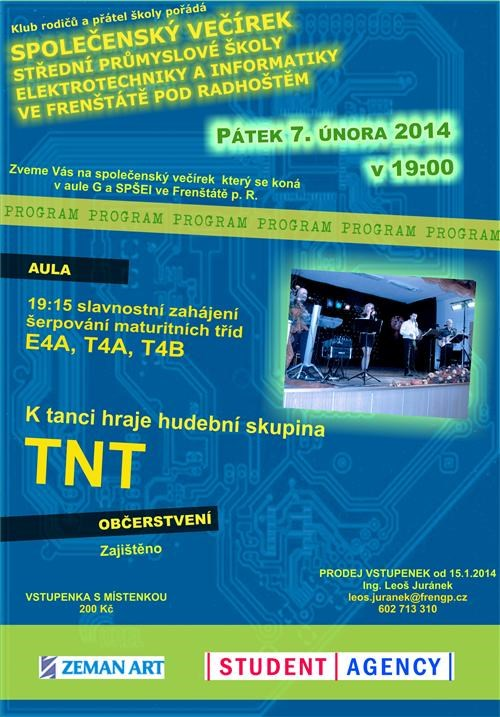 .2. v 19:00, Sokolovna Frenštát p. R. Irský večer 6.2. v 18:00, Restaurace Siberie Večer soutěží, výuky tanců a tanečních ukázek.