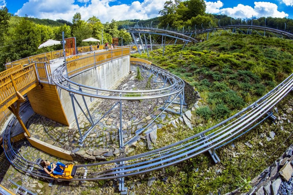 Vlastní volnočasový Park sportu Hrubá Voda Bobová dráha možnost