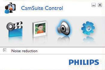 1 Přístup k panelu nastavení získáte po kliknutí na některé tlačítko na ovládacím panelu programu Philips CamSuite.