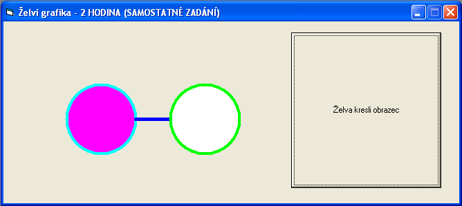 Příklad: ZELVA.ZOBRAZ (ZELVA = objekt, ZOBRAZ = vlastnost) Vlastnosti želvy (pohyb, rotace): Tabulka 1: Vlastnosti želvy (pohyb, rotace).