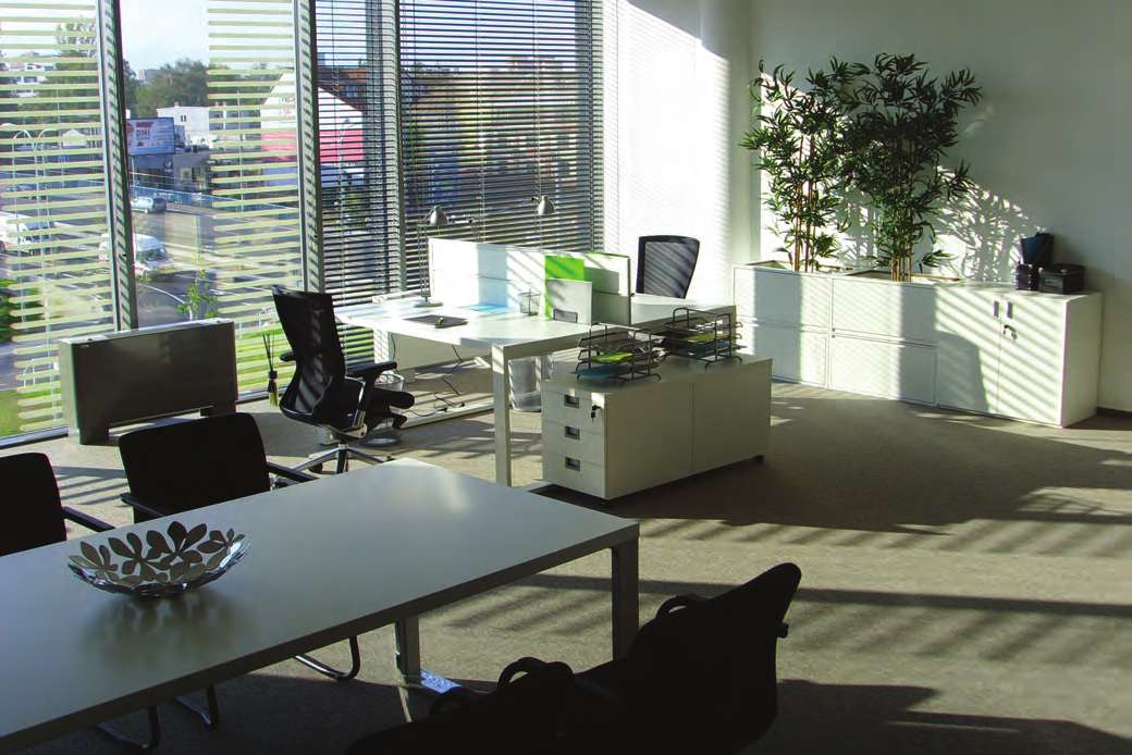 Technické specifikace kancelářských prostor typu A Technical Specifications of A-Class Office Space and Services 2 samostatné recepce fungující 24/7/365, ostraha, turnikety Z dvojené podlahy včetně