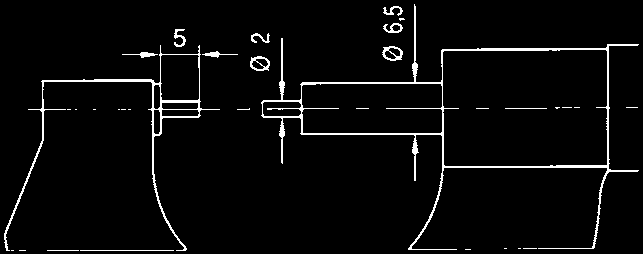 tvrdokov, 6,5mm - stoupání mikrošroubu 0,5mm - mìøicího bubínku 20 mm - stupnice na bubínku a na
