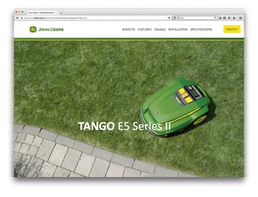 TANGO E5 řady II Funkce Výška sečení 19 102 mm Produktivita Až 2200 m² Náhodné a spirálové.