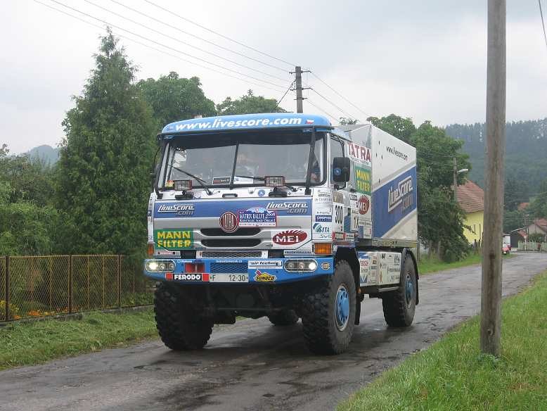 Palackého náměstí v Kostelci nad Orlicí 1. srpna 2008.