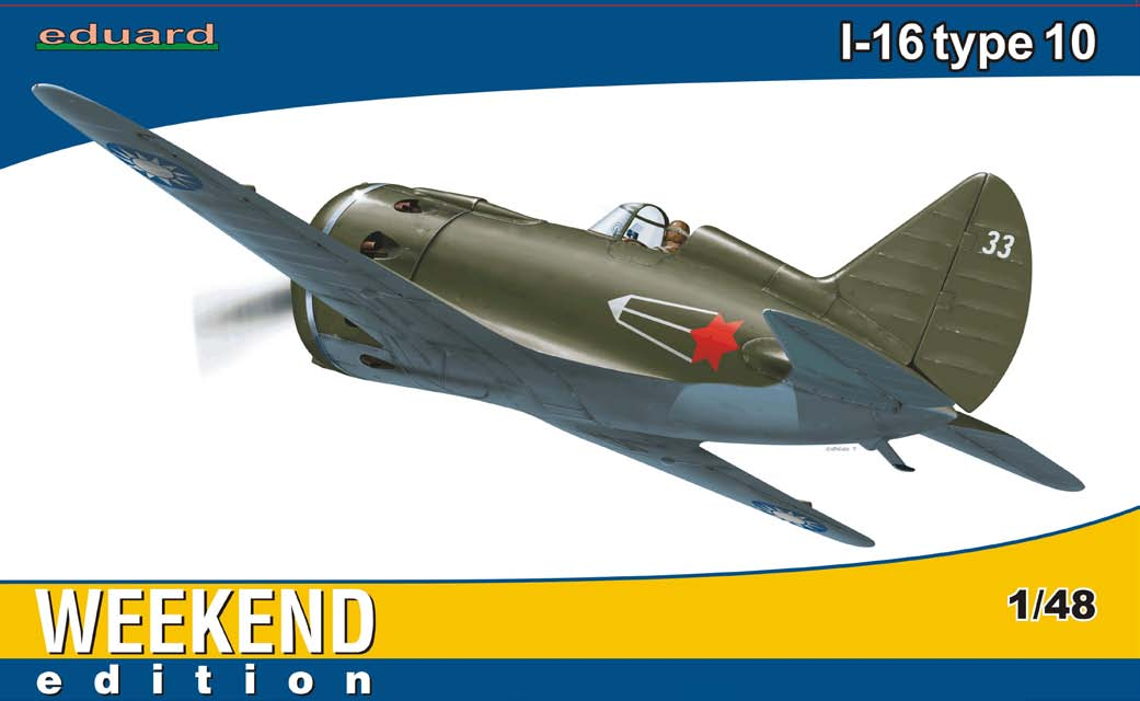 Weekendová edice přináší úspornou variantu úspěšného modelu Eduardu I-16 typ 10 v měřítku 1/48.