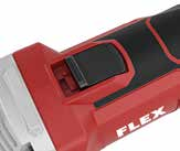 www.flex-tools.cz Aku-úhlová bruska L 125 18.0-EC, 125 mm EC - bezuhlíkový motor. Vysoce výkonný a bezúdržbový.