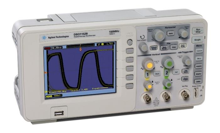 Další důležité specifikace DSO Sample Rate (samples/sec) alespoň 4x BW Memory Depth určuje délku záznamu naměřených vzorků Number of Channels Typicky 2 nebo 4 channels.