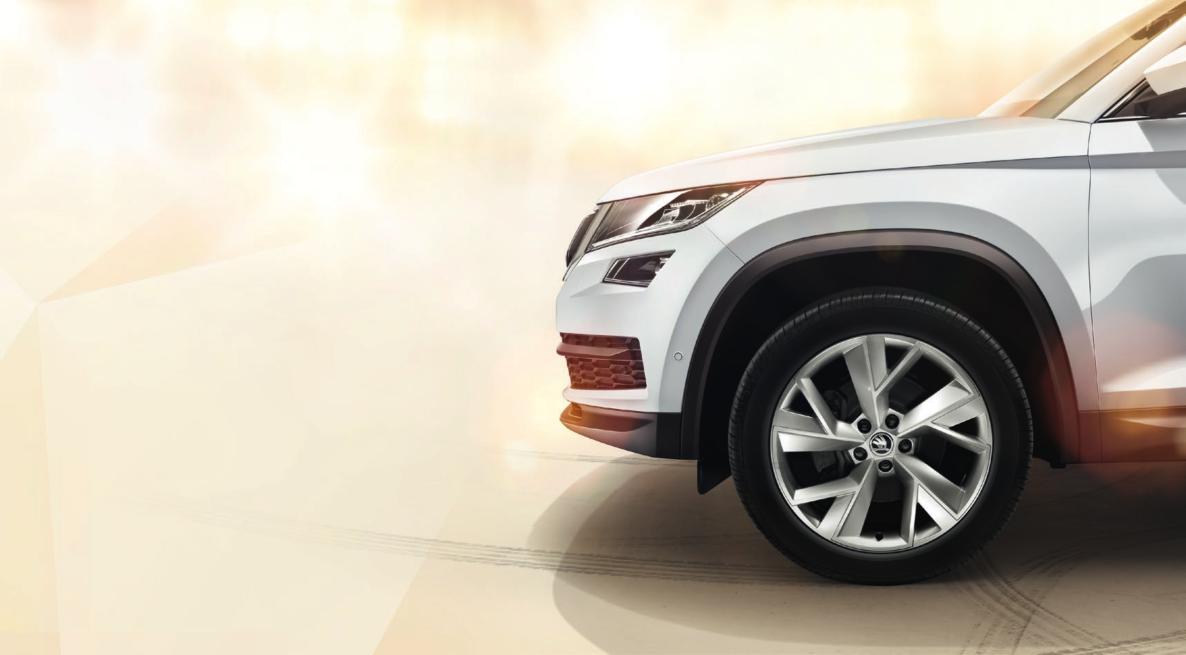 PREDSTAVUJEME VÁM NOVÝ DRUH SUV DRSNÁ KRÁSA Pripravená vydať sa aj do tých najťažších podmienok ŠKODA KODIAQ vyžaruje
