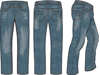 PÁNSKÉ / MEN AUTHENTIC PAMP / MPAK175 PÁNSKÉ KALHOTY / MEN'S PANTS Materiál / Material: 100% Bavlna / Cotton materiál jeans střih polopřiléhavý prošití kontrastní, dekorativní pas s poutky na pásek
