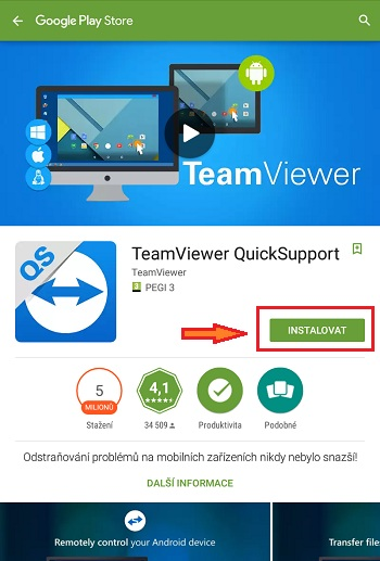 Vzdálená správa Pro plnou funkčnost aplikace