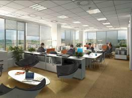 Velikost typického podlaţí 2 830 m2 Flexibilní kancelářské prostory Klimatizace Sprinklery Sníţené podhledy Otevíratelná okna Centrální